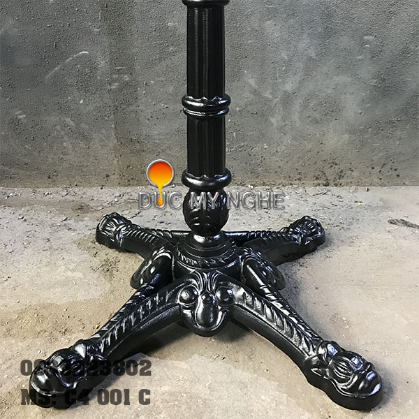 Bàn cafe 4 chân đâu lân đế lớn C4 001 C